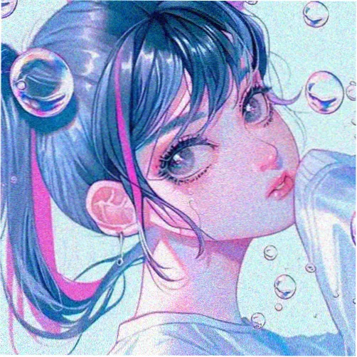 漫画party同好头像：墨黑方框里的奶油白领结